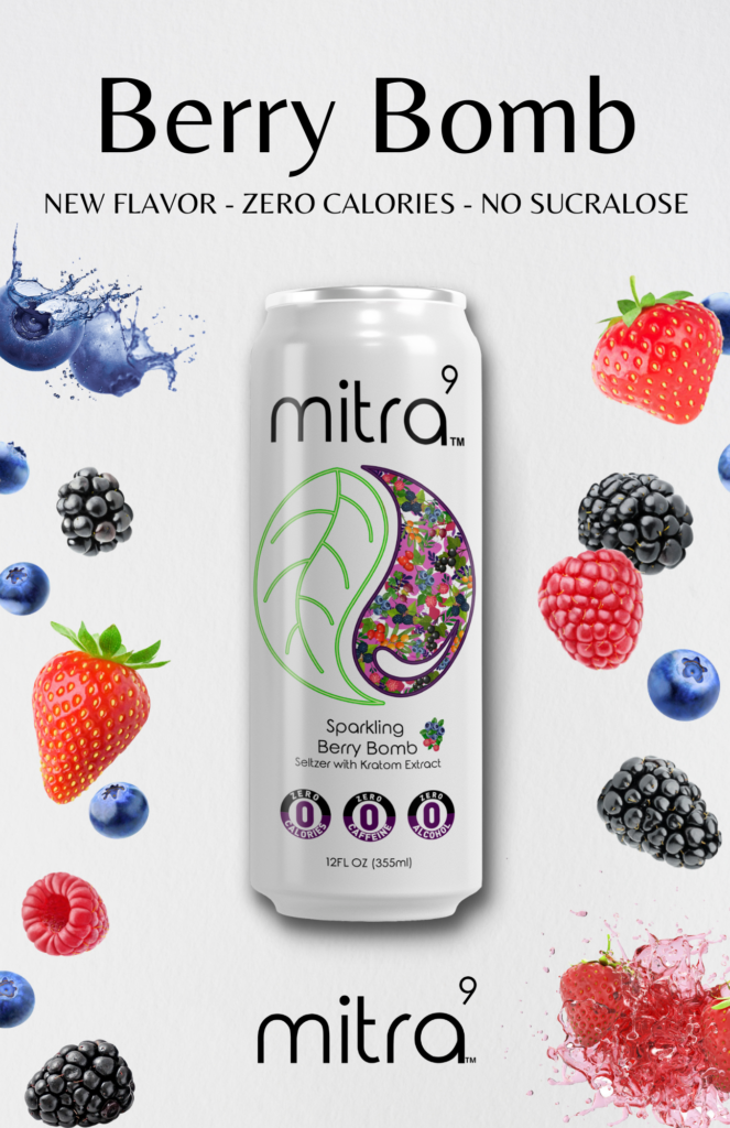Mitra 9 Kratom Drink In Can Berry Flavor